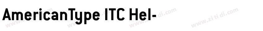 AmericanType ITC Hel字体转换